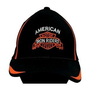 Iron Riders Men's Black Performance Cap Motercycle Hat